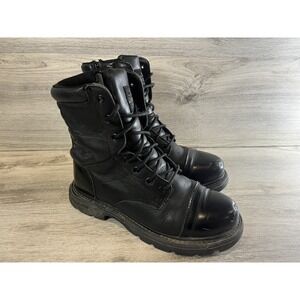 Thorogood‎ 834-6888 Men's 8" Leather Side Zip Tactical Jump Boots Black Size 8 M